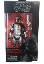 Star Wars Black Series 6&quot; Captain Phasma w/ Quicksilver Baton Battle Damage 4+ - £25.76 GBP