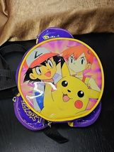 Pokemon Mini Backpack Vintage 90s Nintendo Official 8” Round Ash Misty P... - $40.24