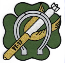 4.5&quot; NAVY VT-17 FIST OF THE FLEET VFA-25 HISTORICAL EMBROIDERED PATCH - $39.99
