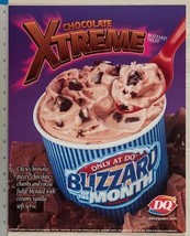 Dairy Queen Affiche Chocolat Xtreme Blizzard 11x14 dq2 - $58.31