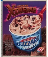 Dairy Queen Affiche Chocolat Xtreme Blizzard 11x14 dq2 - £45.81 GBP