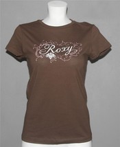 VTG Roxy Brand Paradise Brown Cap Sleeves T-Shirt Top Wm&#39;s? M NWT Made i... - £15.97 GBP