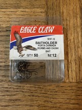 Eagle Claw #181F-12 Baitholder Size 12-1pk Of 50 pcs-BRAND NEW-SHIPS N 24 Hours - £19.25 GBP
