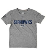 NFL Seattle Seahawks Kids Athletic T-Shirt Short-Sleeve Gray Sz. M - $147.62 MXN