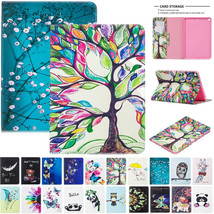 For Apple iPad Mini 5th 2019 Case Patterned Magnetic Leather Wallet Stan... - £47.38 GBP