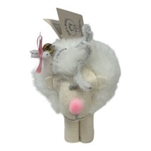 Vintage Soft Ball Sheep Creature by Jeanne Miller-Clark 1980 Wooly White... - $18.50