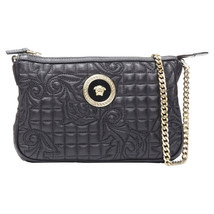 Versace Vanitas Quilted Baroque Medusa Metal Chain Crossbody Bag Women B... - $995.60