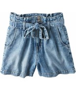 American Eagle Women&#39;s Vintage Blue High Waist Belt Mom Jean Short  US 0... - $20.24 CAD