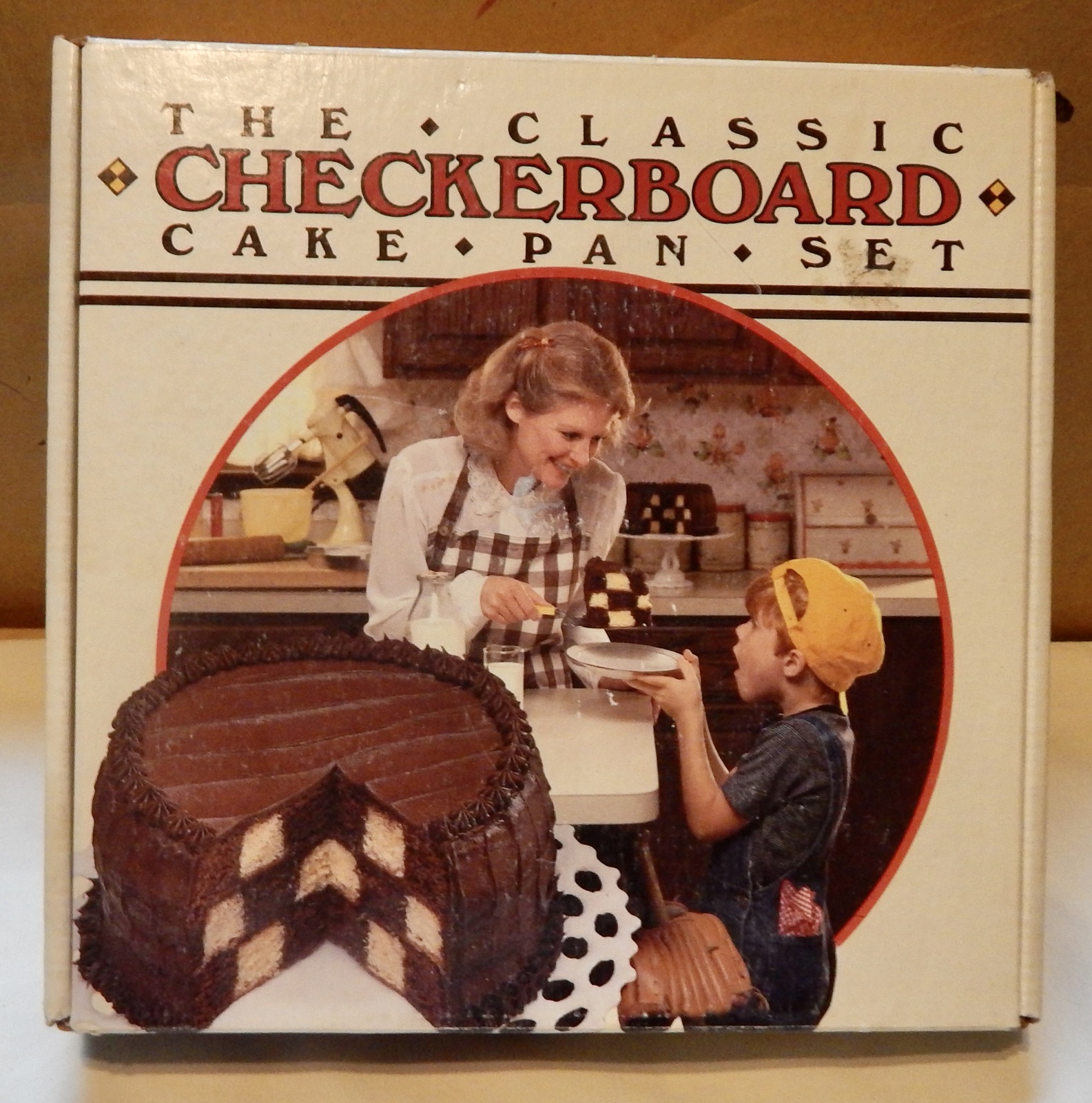 Bake King Checkerboard Cake Pan Set By Chicago Metallic 9&quot; 3 Pans 1200 N... - $8.49