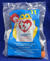Ty McDonalds Teenie Beanie Baby Waddle Penguin 1998 / 1993 In Bag Sealed Retired - $33.55