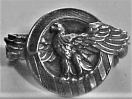 WWII Sterling Silver Honorable Service Eagle Lapel Pin - £19.18 GBP