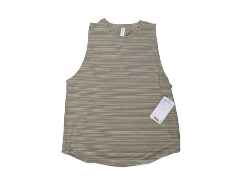 NWT Athleta Women’s Cloudlight Striped Muscle Tank Medium Olive NEW With TAGS  Item image 7
