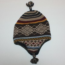 Gap Himalaya Boy&#39;s Oversized Knit Stripe Chupalla Hat size M/L 4 5 6 - $9.99