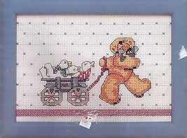 Bucilla Daisy Kingdom Cross Stitch Kit #40557-407 Wagon Full Of Friends 7x5" NEW - $17.77
