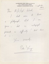 Brigadier Peter Young WW2 Arab Legion Commander Hand Signed Letter - £20.17 GBP