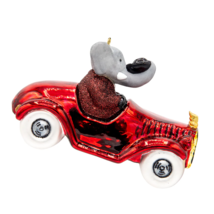 BABAR The Elephant - Cruising Around Babar GLASS Ornament by Kat &amp; Annie - $29.65