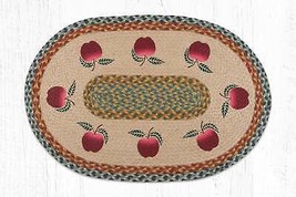 Earth Rugs OP-42 Apples Oval Patch 20&quot; x 30&quot; - £38.75 GBP