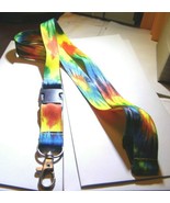 3 Lanyards plus one w/o key fob, Pre-owned (2 tye-dyed, 1 Rainbow st 1 c... - €4,19 EUR