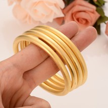 24 K Fine Gold GF Dubai Bracelet Africa Arab Items 4 Pieces Assemble Wholesale F - £28.89 GBP