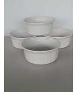 French White Small Round Casserole Dish Set of 4 500ml 16oz / USA MADE - $925.16 MXN