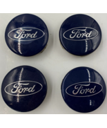 Ford Rim Wheel Center Cap Set Blue OEM H01B34034 - £70.78 GBP