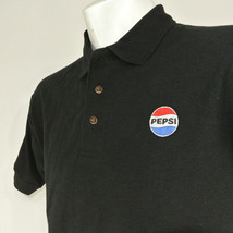 PEPSI Cola Delivery Employee Uniform Polo Shirt Black Size M Medium NEW - £20.31 GBP