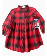GAP Kids Girls X-Small 4 5 Dress Long Sleeve Buffalo Plaid Button Down E... - $14.88 CAD