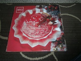 Mikasa Silent Night 14″ Glass Christmas Plate Platter in Box - £21.36 GBP