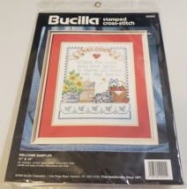 BUCILLA Welcome Sampler (40900) Vintage STAMPED CROSS STITCH Embroidery ... - $22.99