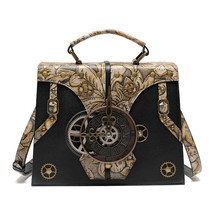 Original Steampunk Industrial Style Gear And Time Trapezoidal Tote Bag - £66.83 GBP