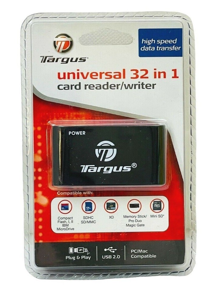 Targus Universal Card Memory 2.0 Reader/Writer TGR-CR25 (R1) 3 in 1 BRAN... - $6.33