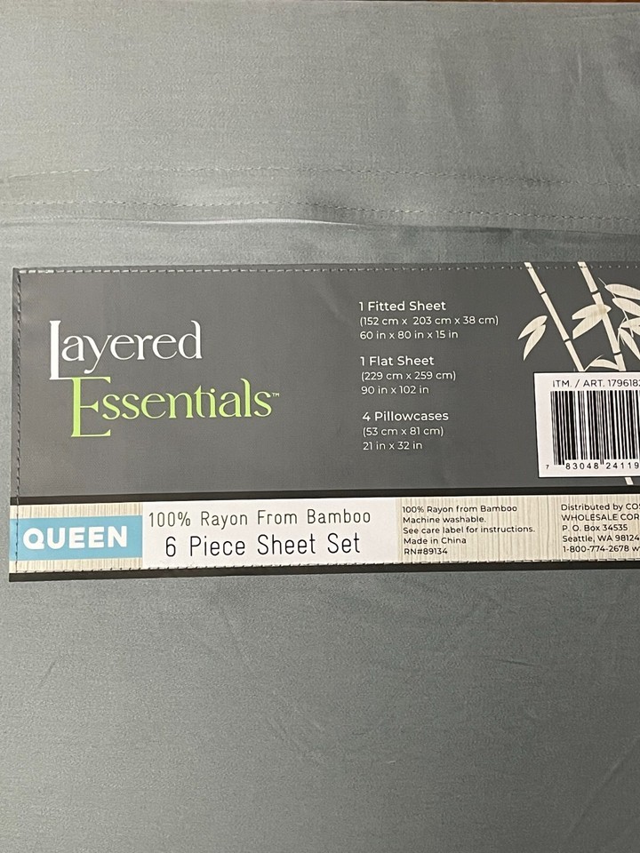 Layered Essentials 100% Rayon from Bamboo 6 piece sheet set - $39.60