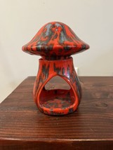 Vintage Retro Groovy Ceramic Mushroom Dripware Tea Light Candle Holder MCM - $23.74