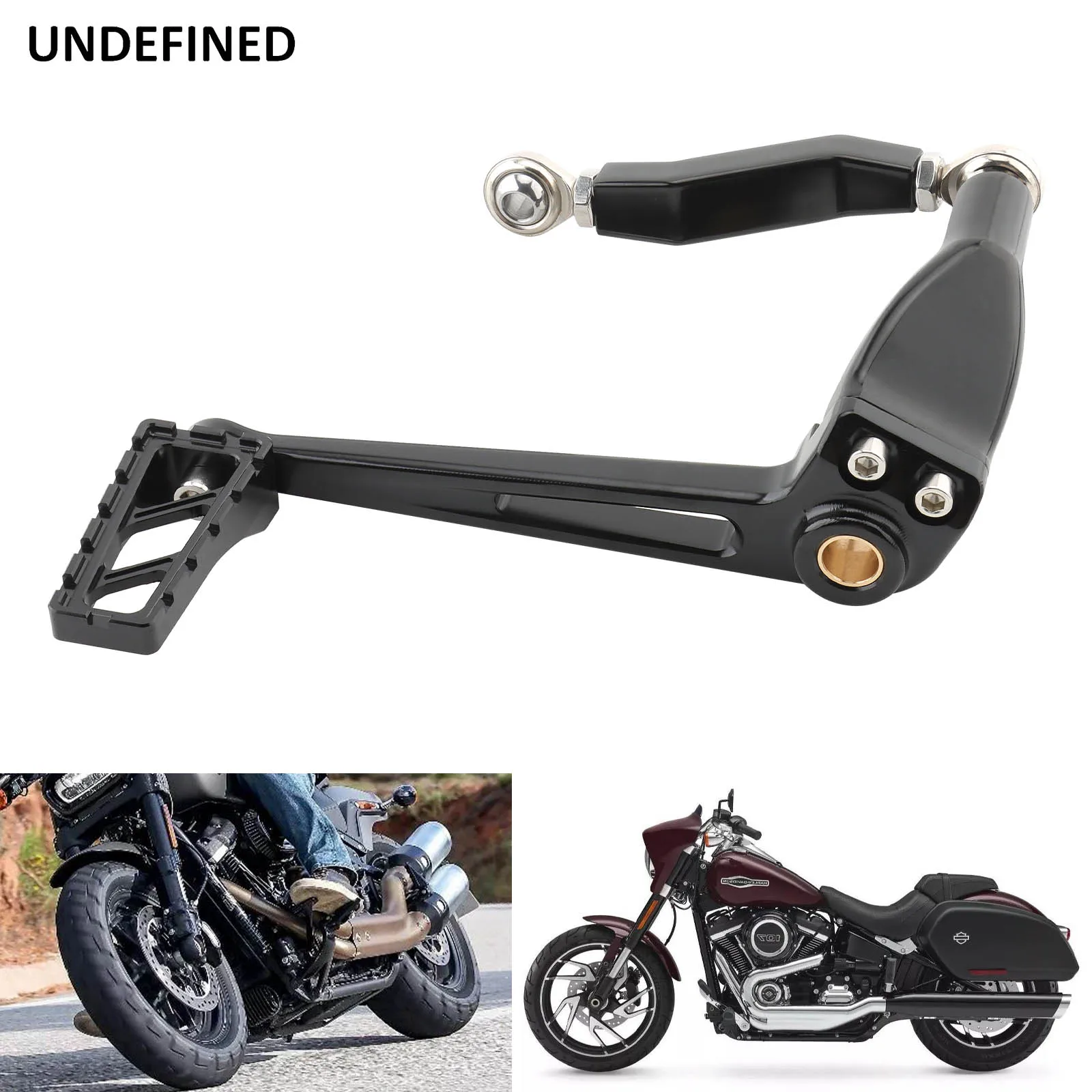 E mid control brake levers linkage brake lever arm peg pedal kit for harley softail low thumb200