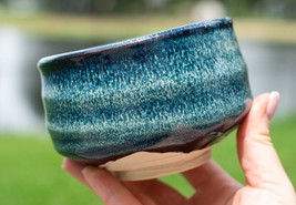 Handcrafted Ceramic Matcha Tea Bowl from Japan - Japanese Dark Authentic Matcha  - £35.95 GBP