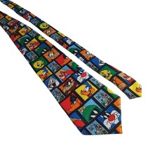 Looney Tunes Stamp Collection Tie Featuring Cartoon Bugs Tweety Taz Sam ... - £13.97 GBP