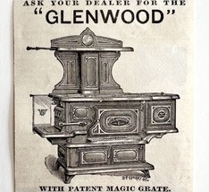 Glenwood Wood Stove 1885 Advertisement Victorian Weir Massachusetts DWFF20 - $17.50