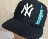 New York Yankees Statue Liberty Big Apple Size 7 Fitted Baseball Cap Hat - £14.06 GBP