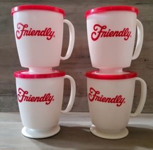 Friendlys Restuarant &amp; Ice Cream Travel Cups Lidded This is My Mug 4.5&#39;&#39;... - £93.16 GBP