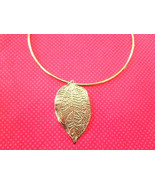 Silver leaf metal choker - €10,31 EUR