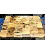 STUNNING HANDMADE OLIVE WOOD CHEESEBOARD 12&quot; X 8&quot; - $1,108.77 MXN