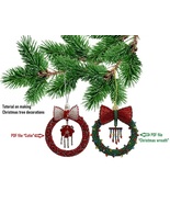 Tutorial Beading Christmas tree decoration New Year&#39;s decor for home off... - $9.49 CAD+