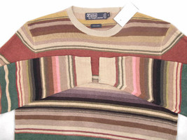 NEW!  Polo Ralph Lauren Pure Linen Sweater!  XL  *Colorful Southwestern Stripes* - £79.92 GBP