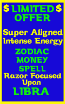 Money Spell Highly Charged Spell For Libra Millionaire Magic for Luck Money - $47.00