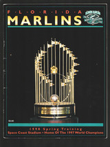 Florida Marlins Baseball Team Spring Training Program-MLB-1998-Space Coast St... - $33.95