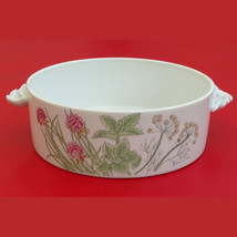 Herbs &amp; Spices Round Bone China Oven to Table Casserole Dish by Shafford - $59.88