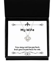 Wife Gifts for Wife, You May not be Perfect, but You&#39;re, Motivational Wife Love  - £39.03 GBP