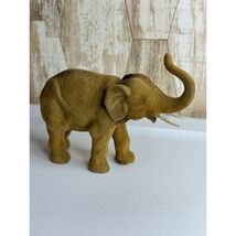 Vintage Velour Elephant Figurine Statue Ceramic - $18.00