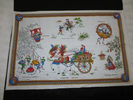 New ITALIAN CULTURE SOUVENIR Cotton RUNNER or TOWEL w/Loop - 22 3/4&quot; x 3... - £5.94 GBP