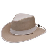 Unisex Tan LW13 Lightweight Breezer Safari Hat Poly Mesh 4&quot; Crown Chin S... - $47.52 CAD+